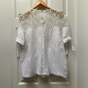 Pacini Clothing Floral Print Alessia Pacini Linen Alessia Pacini